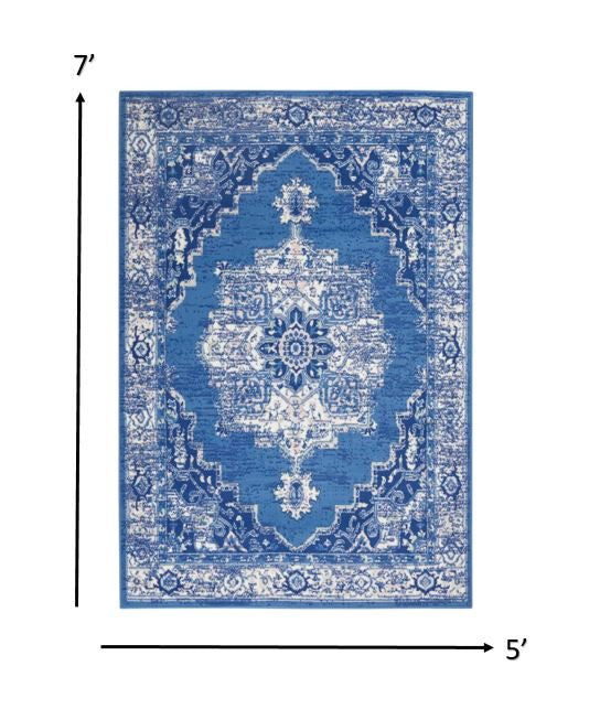 Exquisite Elegant Floral Dhurrie Area Rug with an Alluring Navy Blue - Gray Design for a Warm and Cozy Home Décor