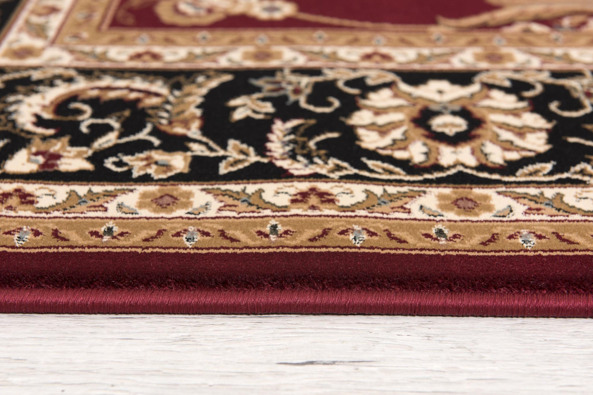 Stylish Red and Black Oriental Runner Rug for Warm and Inviting Home Decor