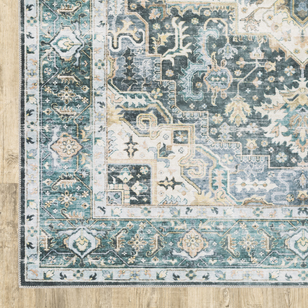 Stain-Resistant, Non-Skid Elegant Oriental Area Rug for Stylish Homes