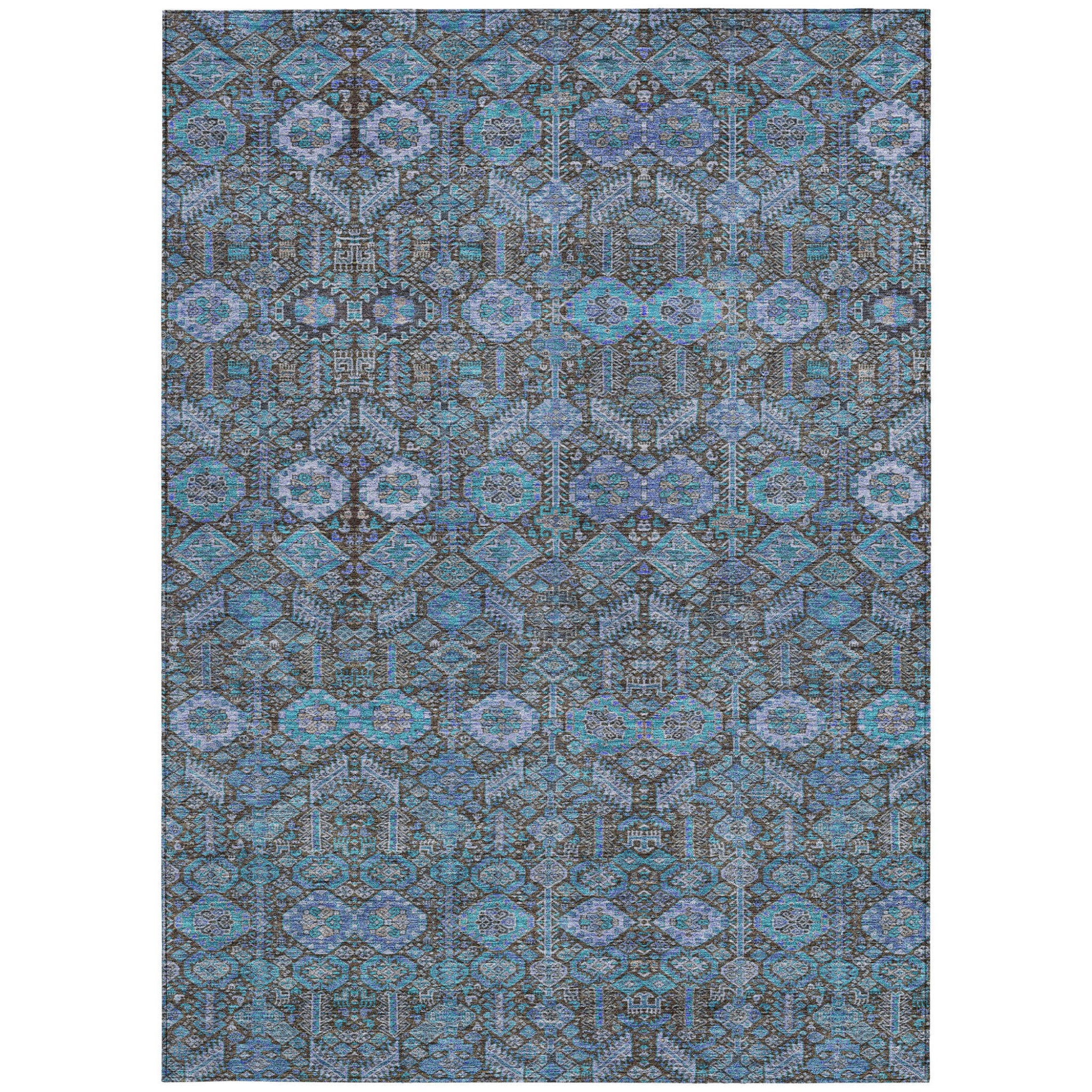 Stylish and Functional Floral Indoor-Outdoor Runner Rug with Stain Resistance, Non-Skid Feature and Beautiful Design for Any Living Space