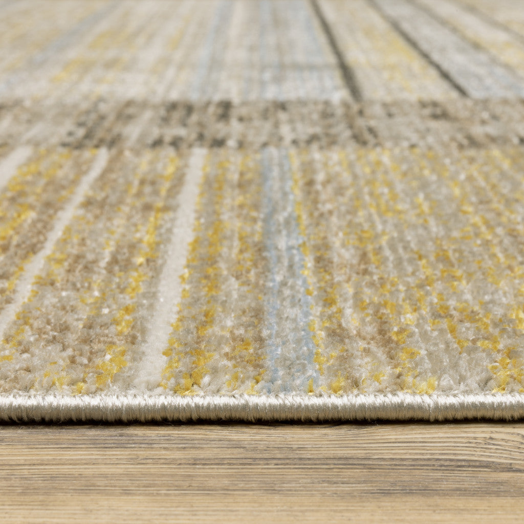 Stylish and Stain-Resistant Geometric Power Loom Runner Rug Ideal for Kid and Pet-Friendly Indoor Spaces