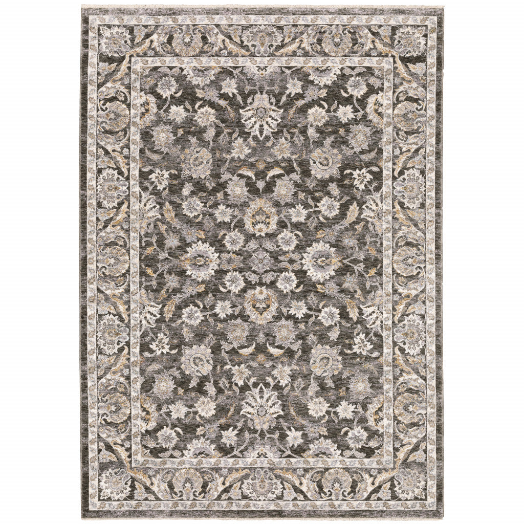 Exquisite Floral Indoor Area Rug - Soft Polyester Design Ideal for Both Modern and Traditional Living Spaces