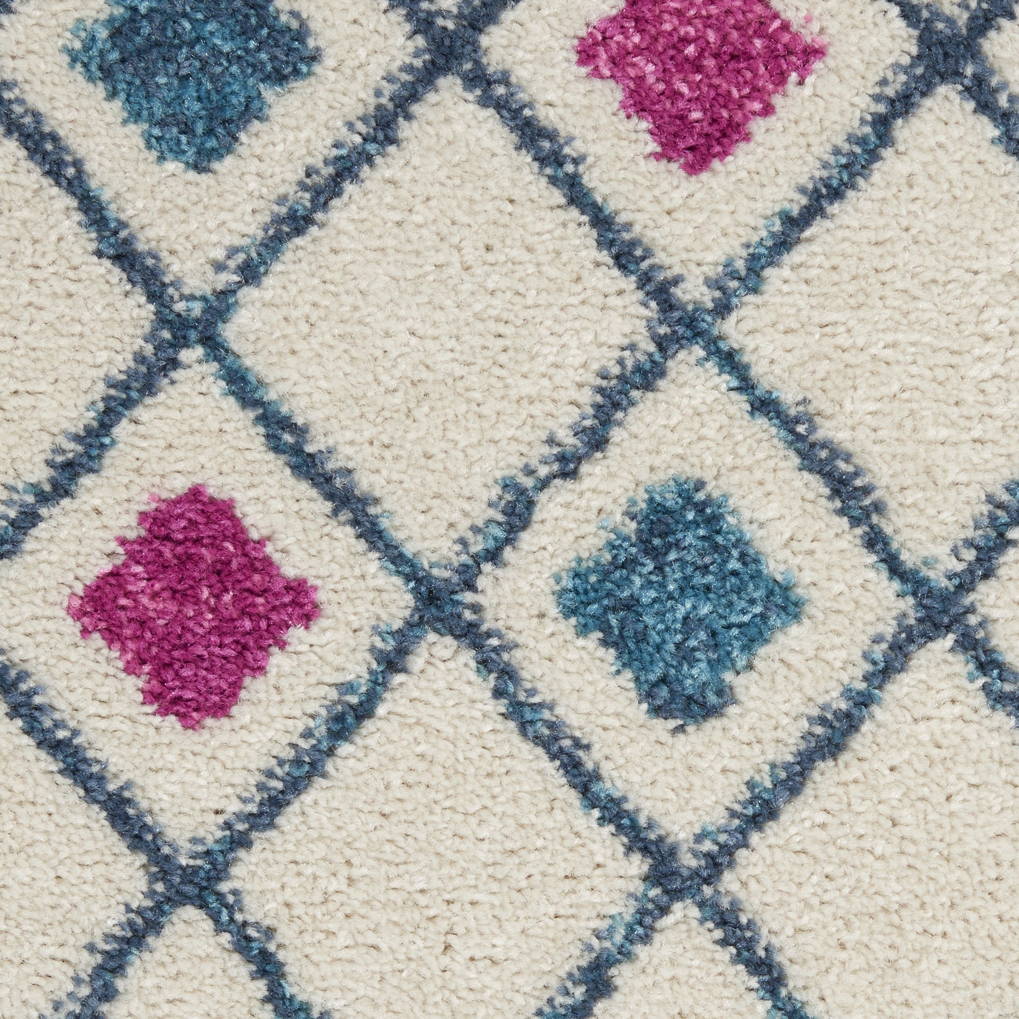 Stylish Geometric Dhurrie Area Rug in Blue and Orange for Artistic Home Elevation