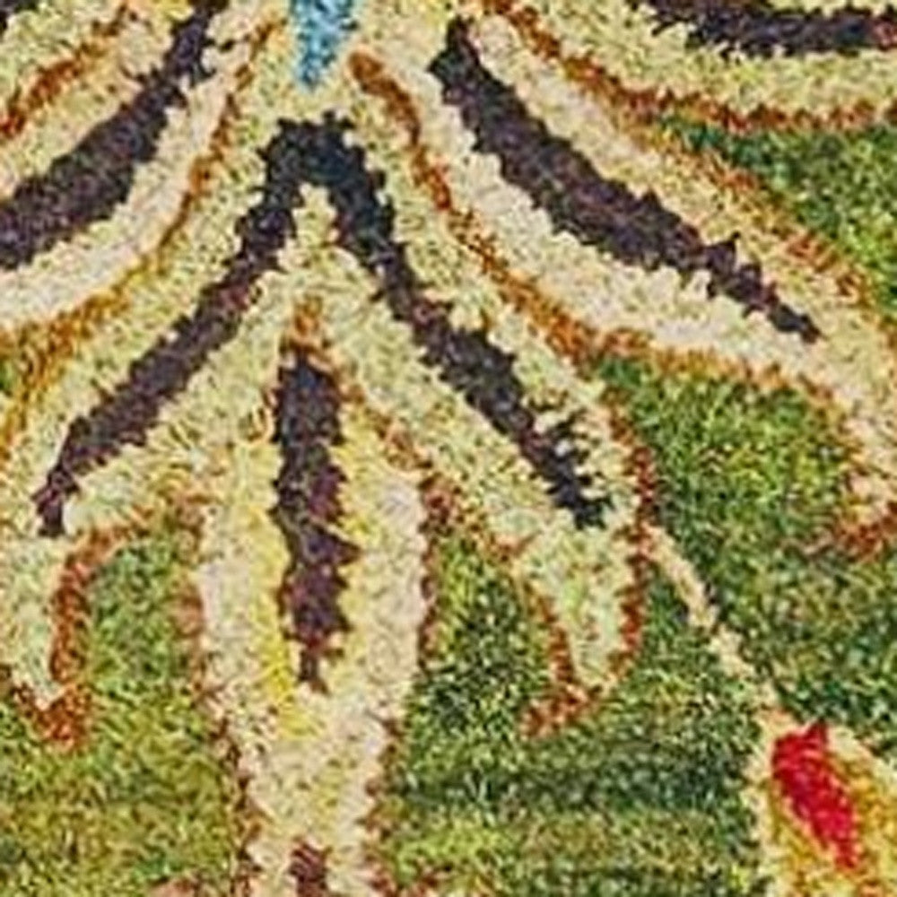 Exquisite Handmade Wool Floral Area Rug - Add Timeless Charm to Your Living Space!