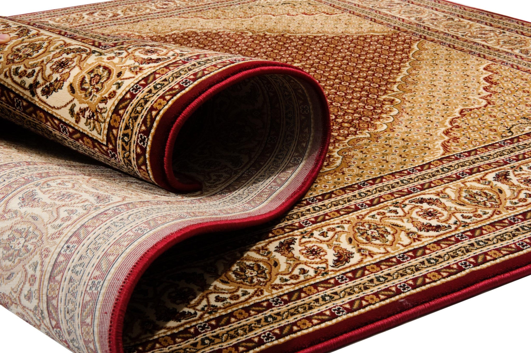 Exquisite Red and Beige Oriental Power Loom Runner Rug Ideal for Enhancing Stylish Home Decor and Comfort