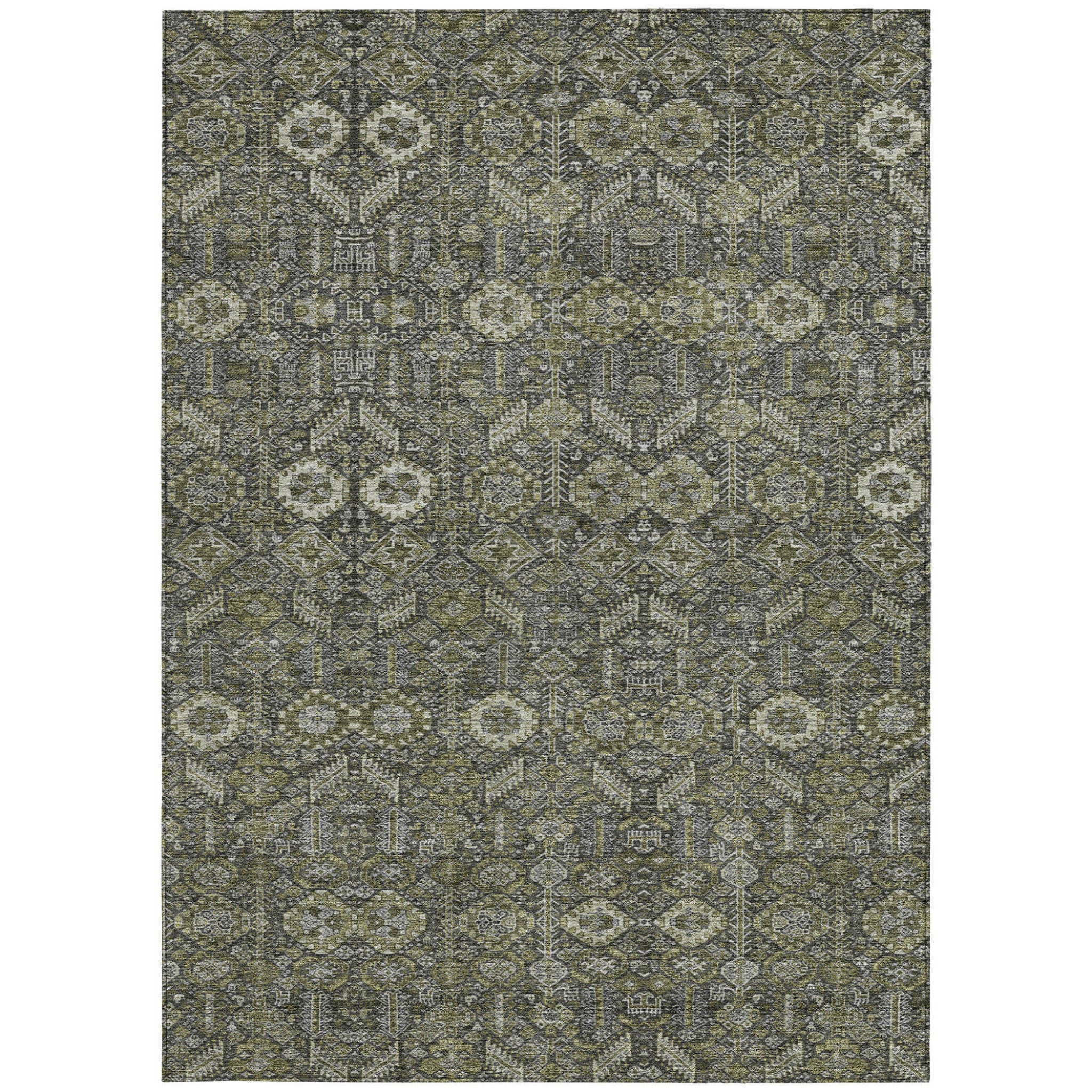 Stylish and Functional Floral Indoor-Outdoor Runner Rug with Stain Resistance, Non-Skid Feature and Beautiful Design for Any Living Space