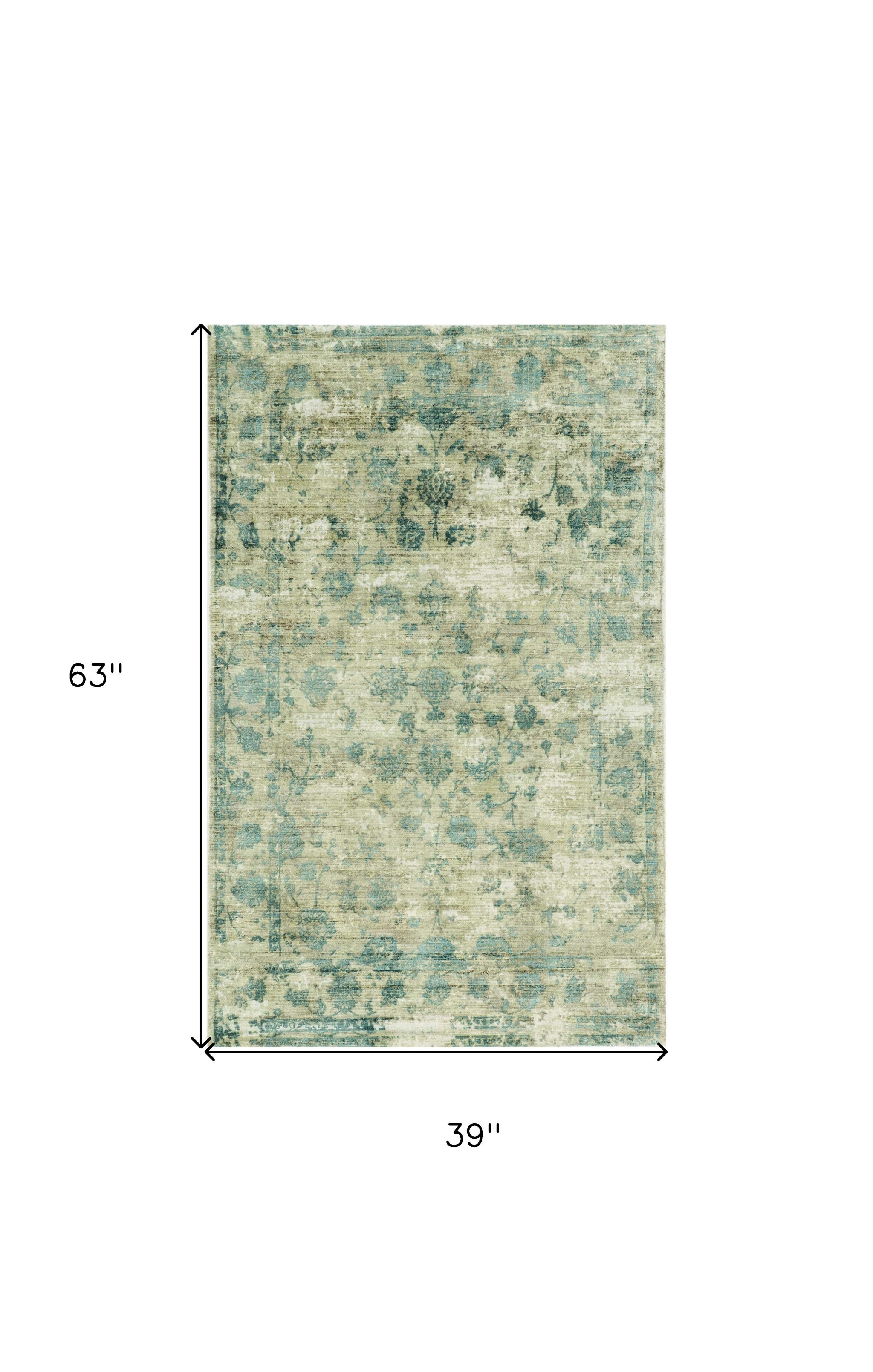 Exquisite Hand-Loomed Viscose Area Rug in Elegant Sand and Blue Colors with Modern Watercolor Design for Stylish Residential Interiors