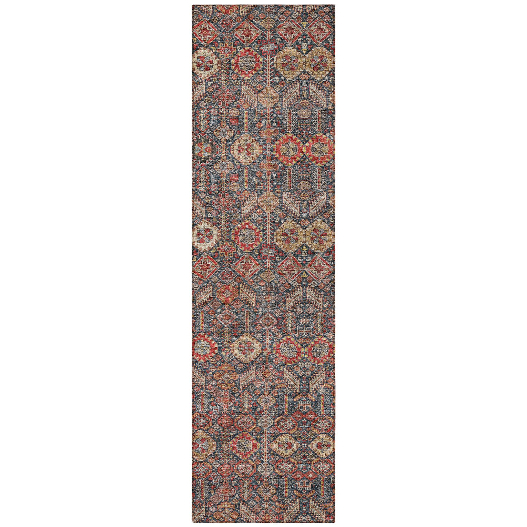 Stylish and Functional Floral Indoor-Outdoor Runner Rug with Stain Resistance, Non-Skid Feature and Beautiful Design for Any Living Space