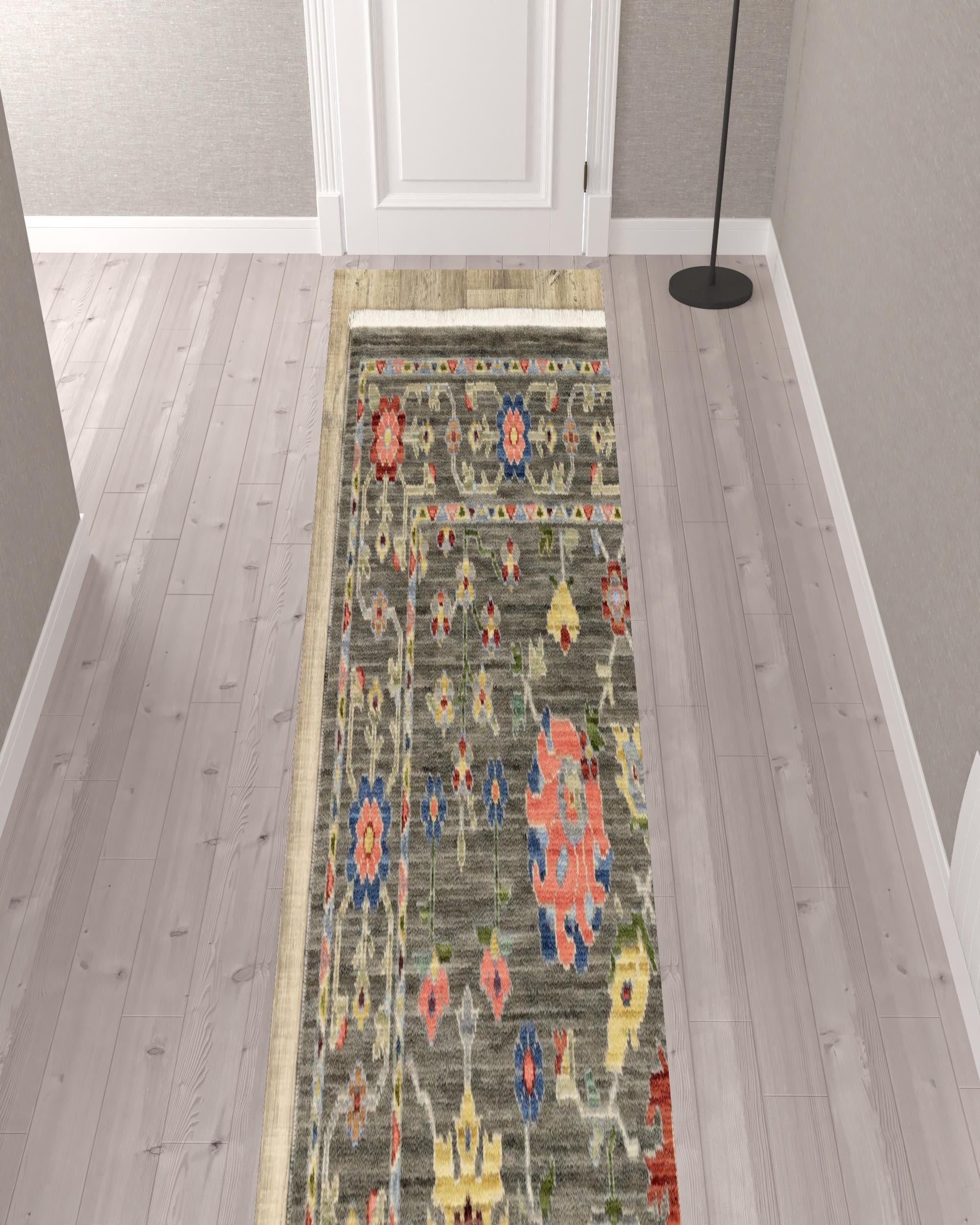 Stylish and Stain-Resistant Elegant Blue and Gray Oriental Power Loom Area Rug for Any Room Décor