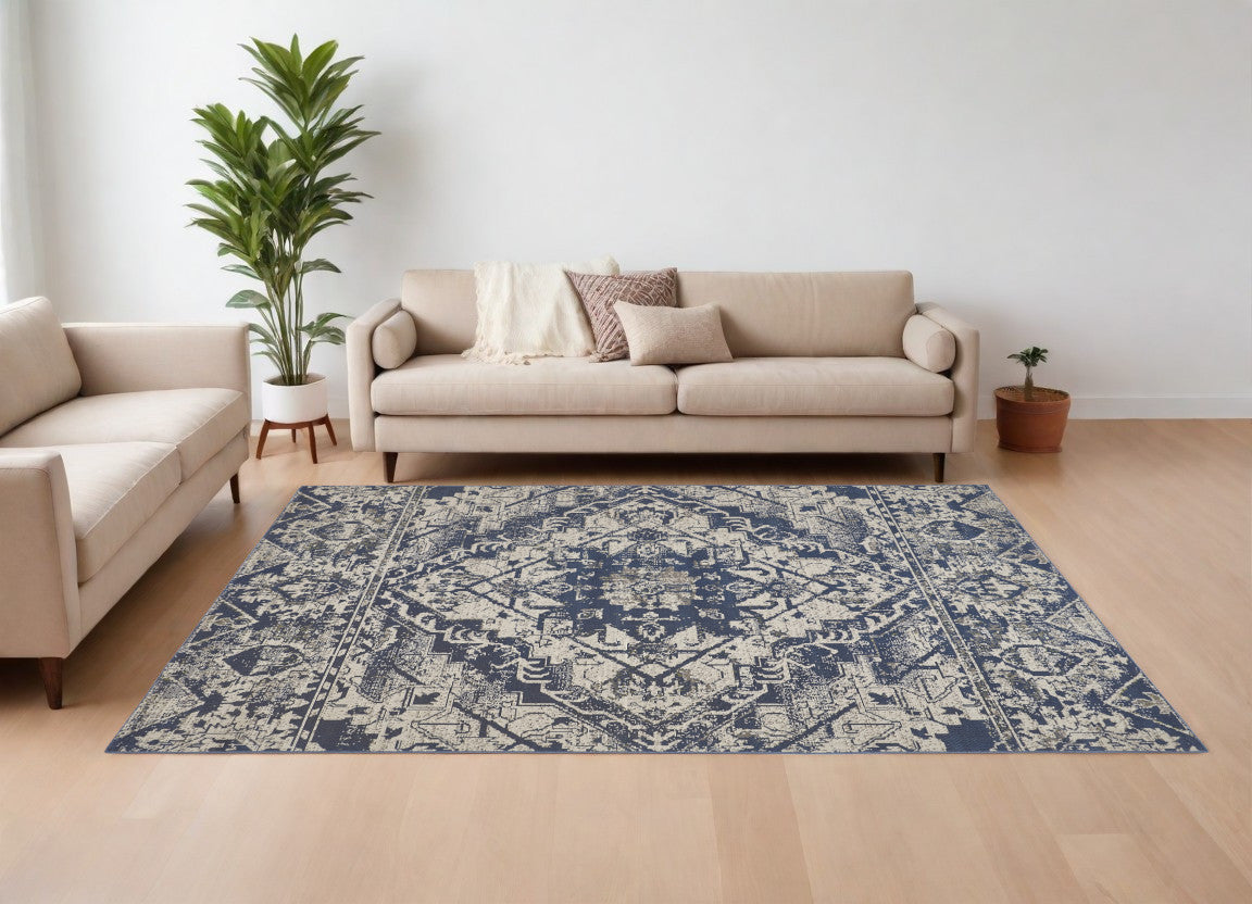 Exquisite Oriental Style Area Rug - 6x9 Feet Stain-Resistant Design Ideal for Comfortable Spaces with Children and Pets