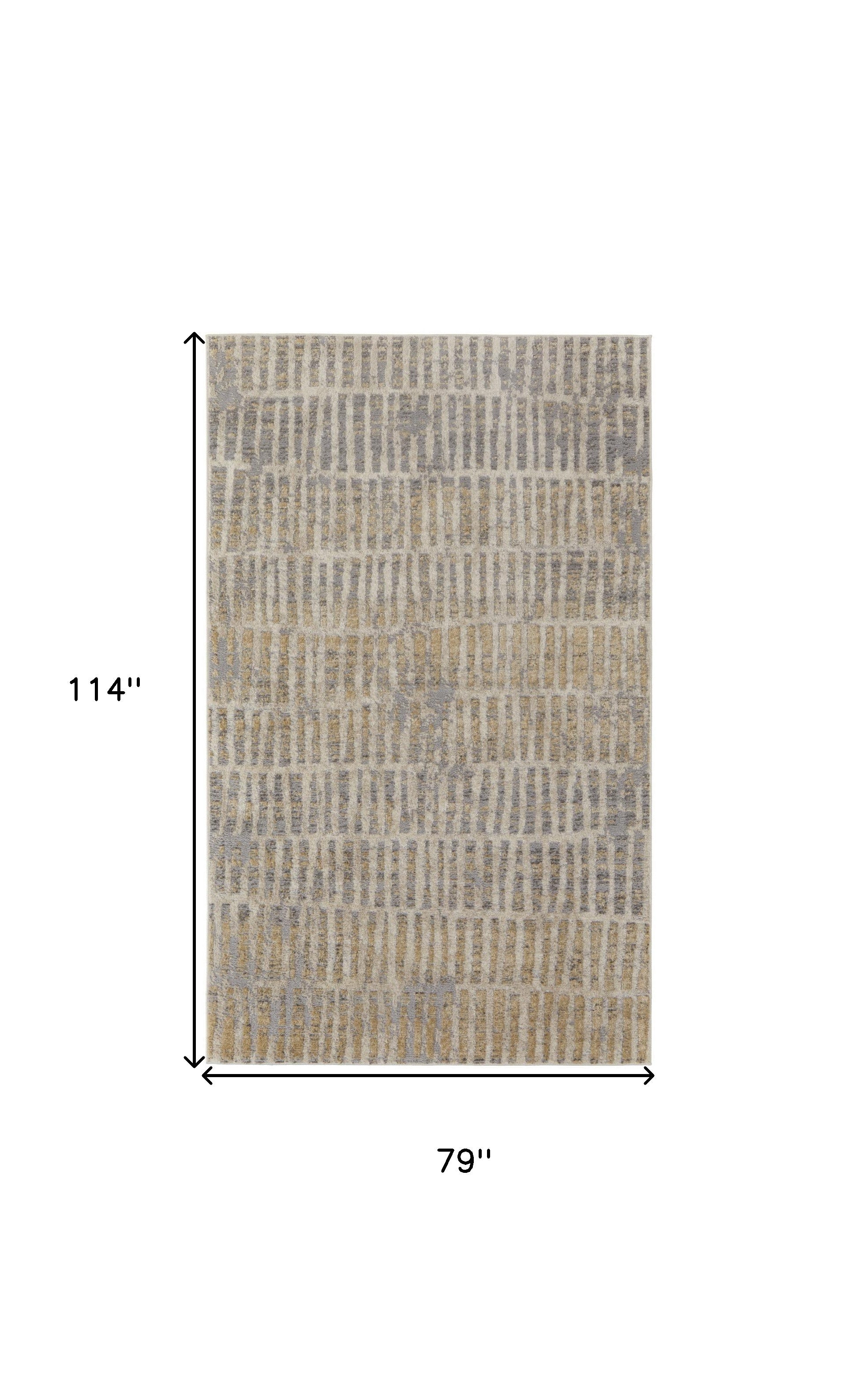 Stylish Geometric Power Loom Distressed Area Rug for Living Space Enhancement with Timeless Appeal