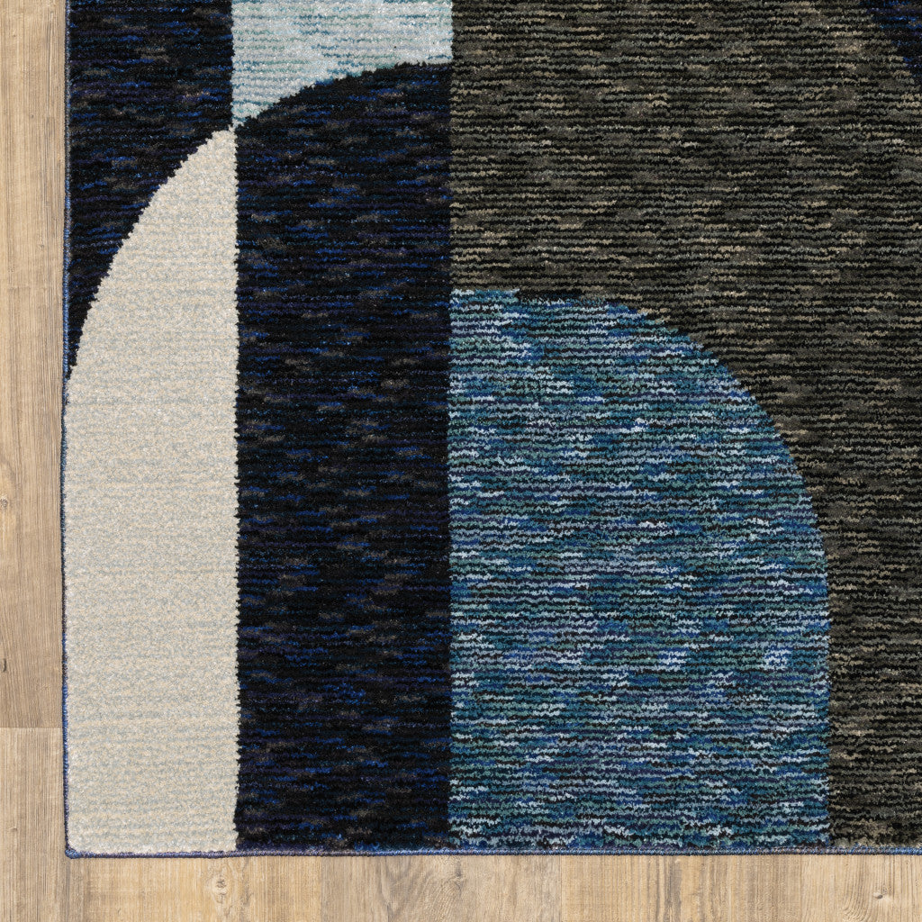 Stain-Resistant Geometric Area Rug in Stylish Brown & Ivory for Homes with Kids & Pets