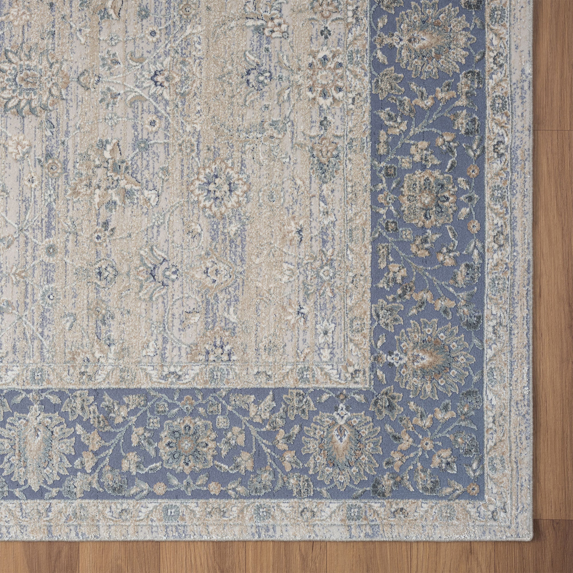 Exquisite Floral Area Runner Rug with Elegant Blue and Beige Design to Elevate Your Living Space in Style