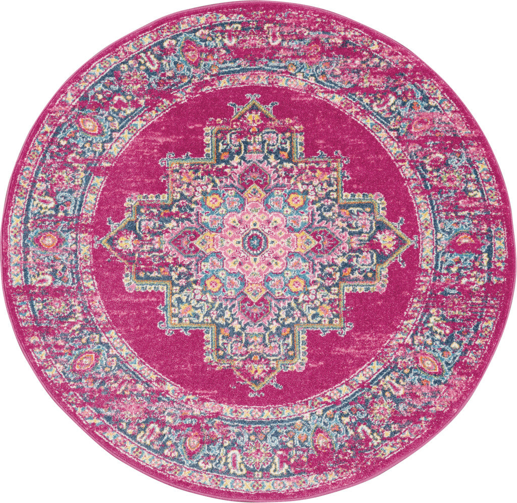 Fuchsia Power Loom Runner Rug - A Luxurious and Durable Turkish-Style Rug for Elegant Home Decor