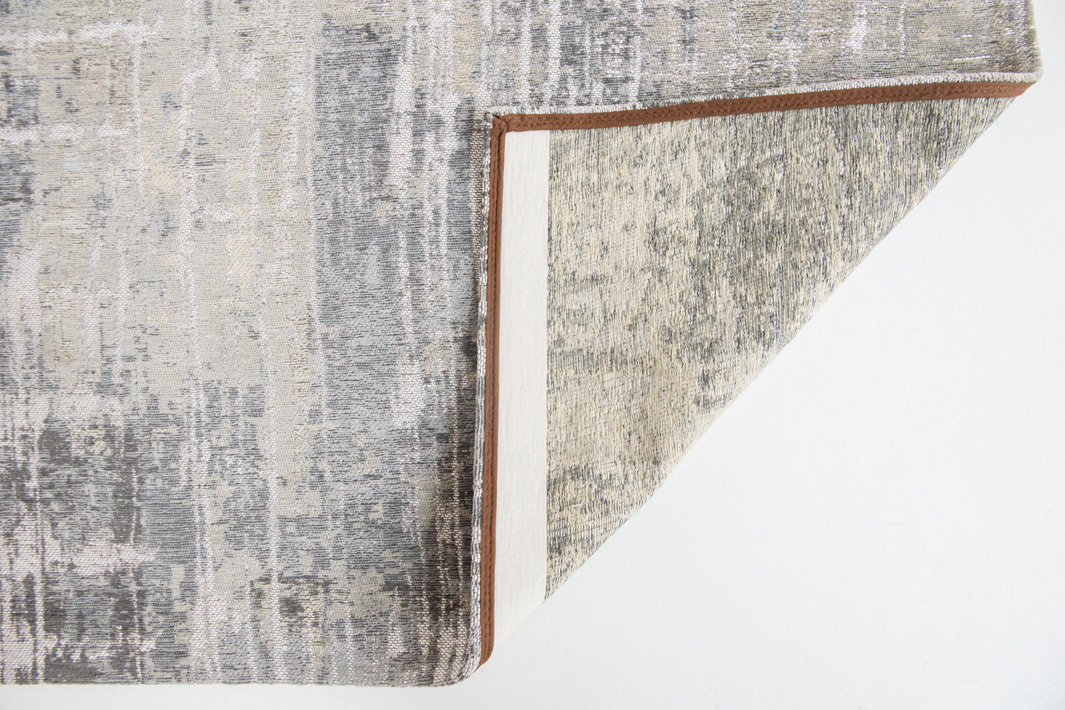 Stylish 8' x 11' Gray and White Abstract Non-Slip Area Rug for Versatile Room Decor