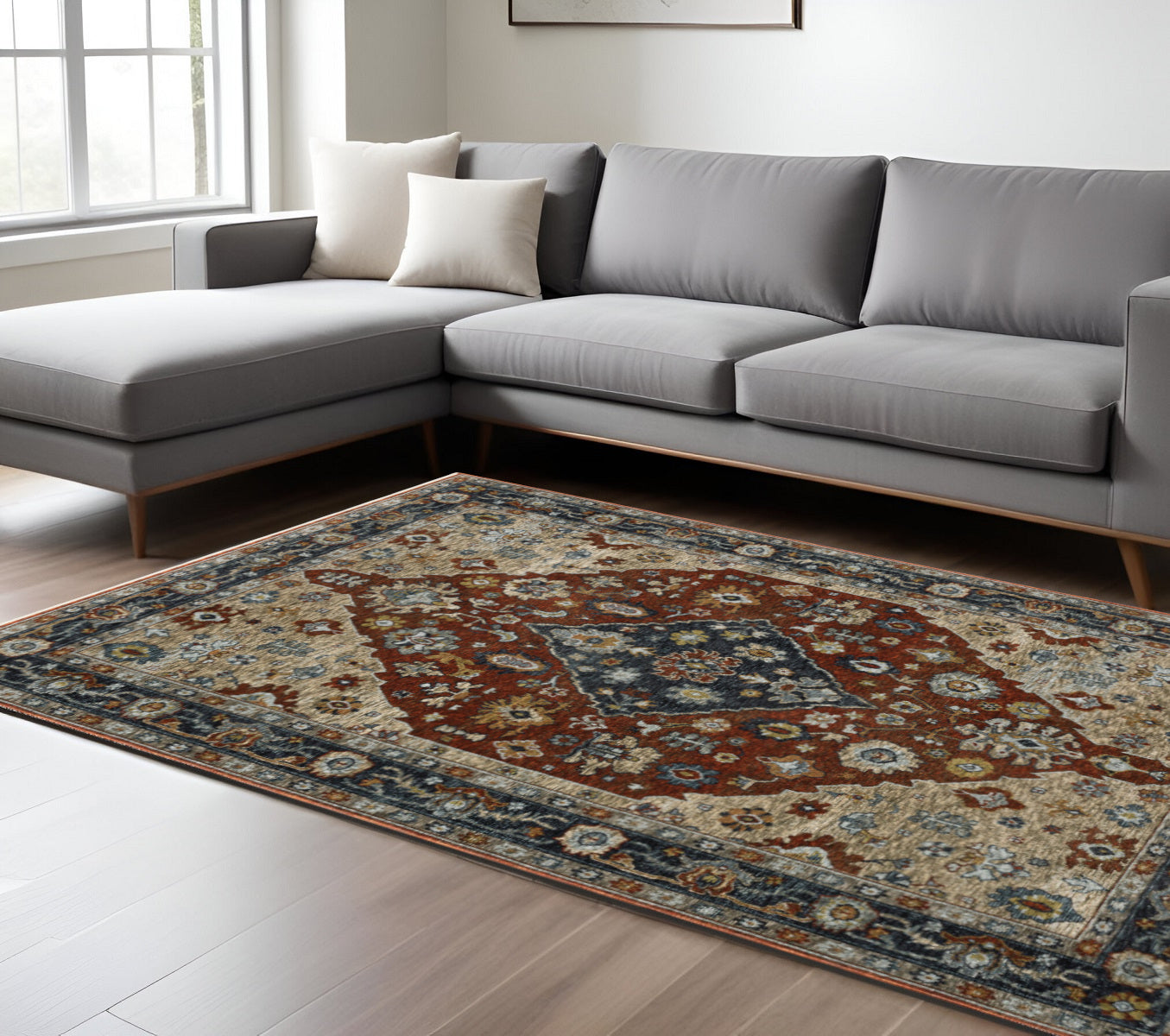 Exquisite Oriental Style Stain-Resistant Runner Rug with Tassels for Decorating Any Space
