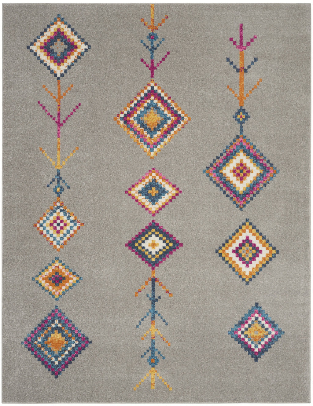 Stylish Gray Geometric Berber Area Rug for Elegant and Comfortable Home Decor