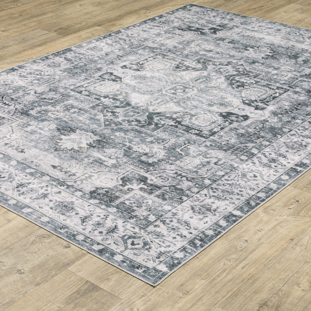 Stain-Resistant, Non-Skid Elegant Oriental Area Rug for Stylish Homes
