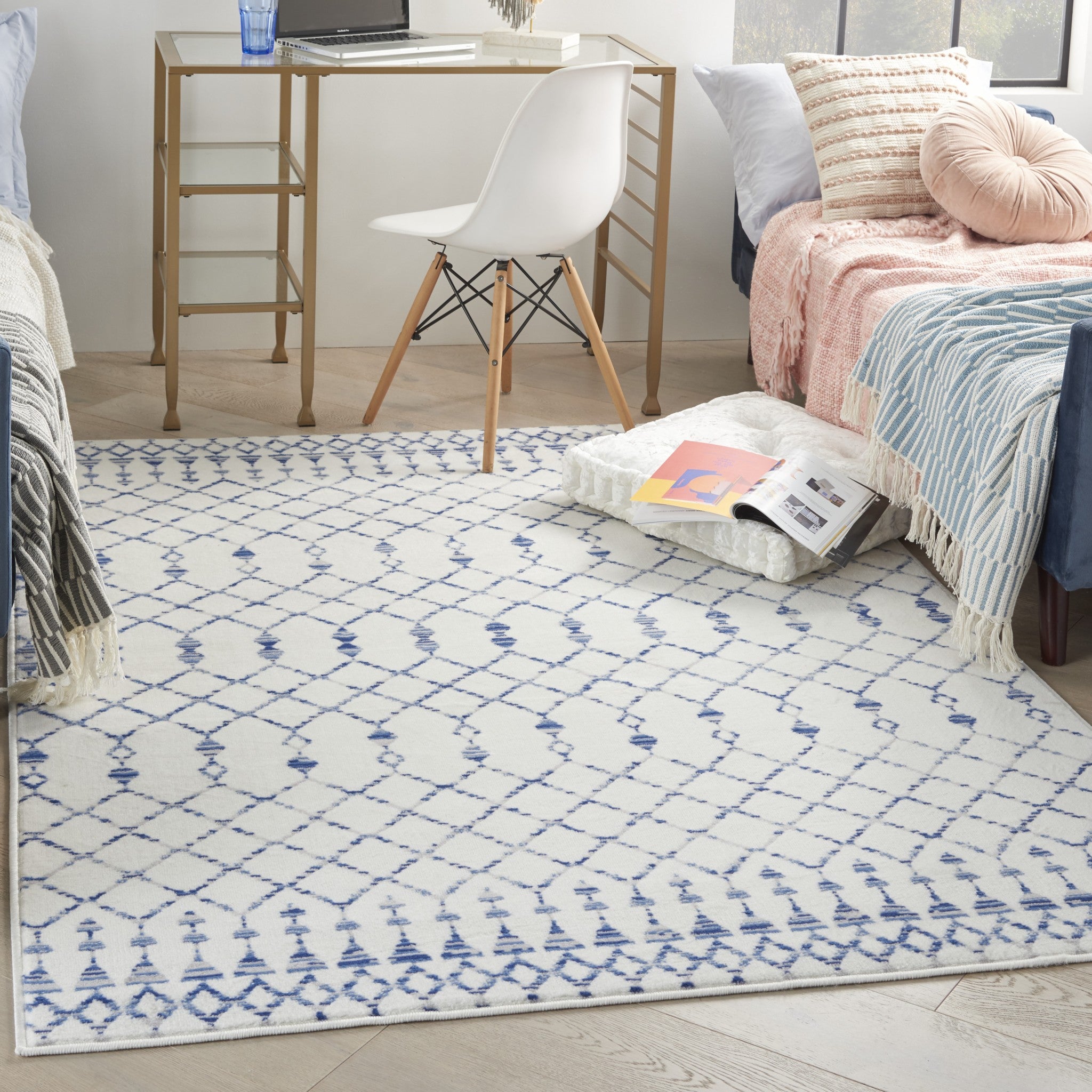Stylish Geometric Berber Rectangle Area Rug for Elevating the Decor of Any Living Space
