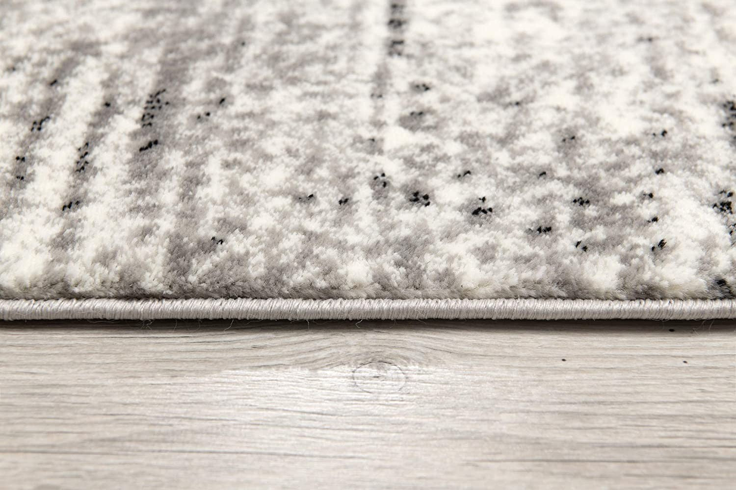 Exquisite Gray Abstract Power Loom Area Runner Rug - Infuse Your Space with Enduring Elegance and Timeless Style