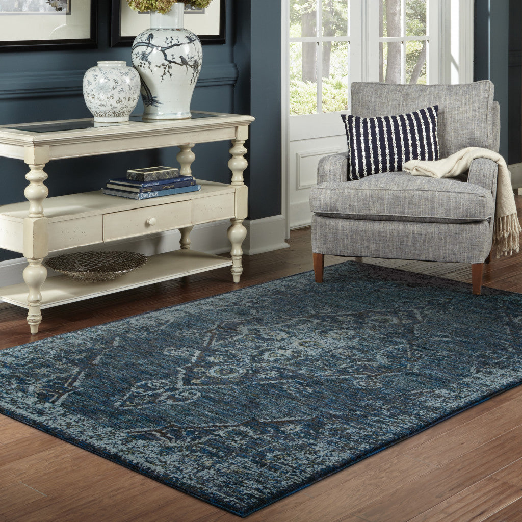 Stylish Stain-Resistant Oriental Area Rug for Living Spaces with Kids & Pets
