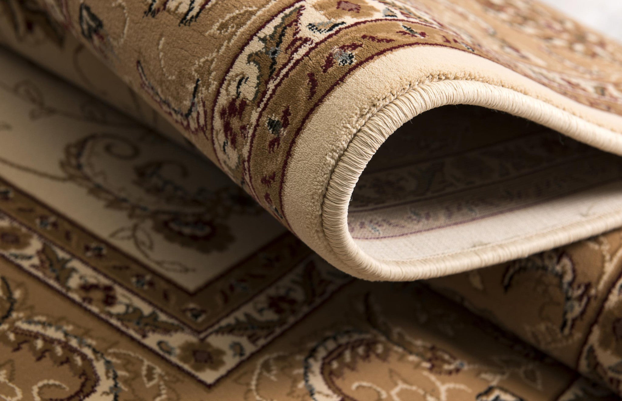 Soft-textured Beige and Ivory Oriental Runner Rug for a Warm and Cozy Home
