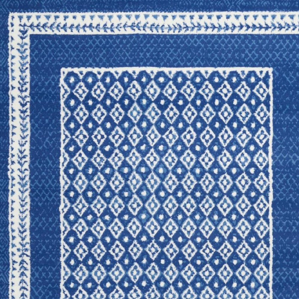 Navy Blue Geometric Dhurrie Area Rug - Add Style and Sophistication to Your Space