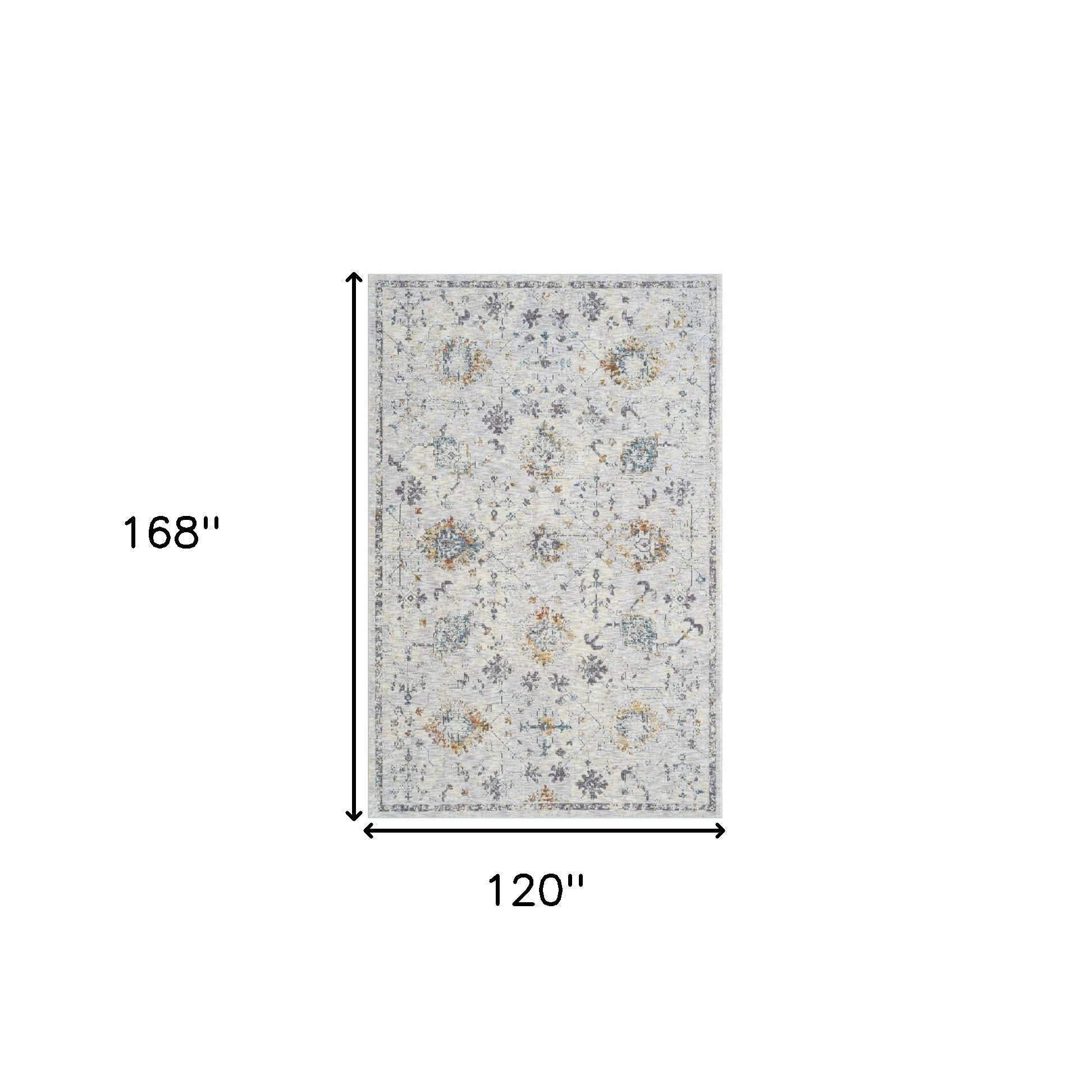 Elegant Ivory and Blue Floral Runner Rug for Stylish Walkways and Doorways