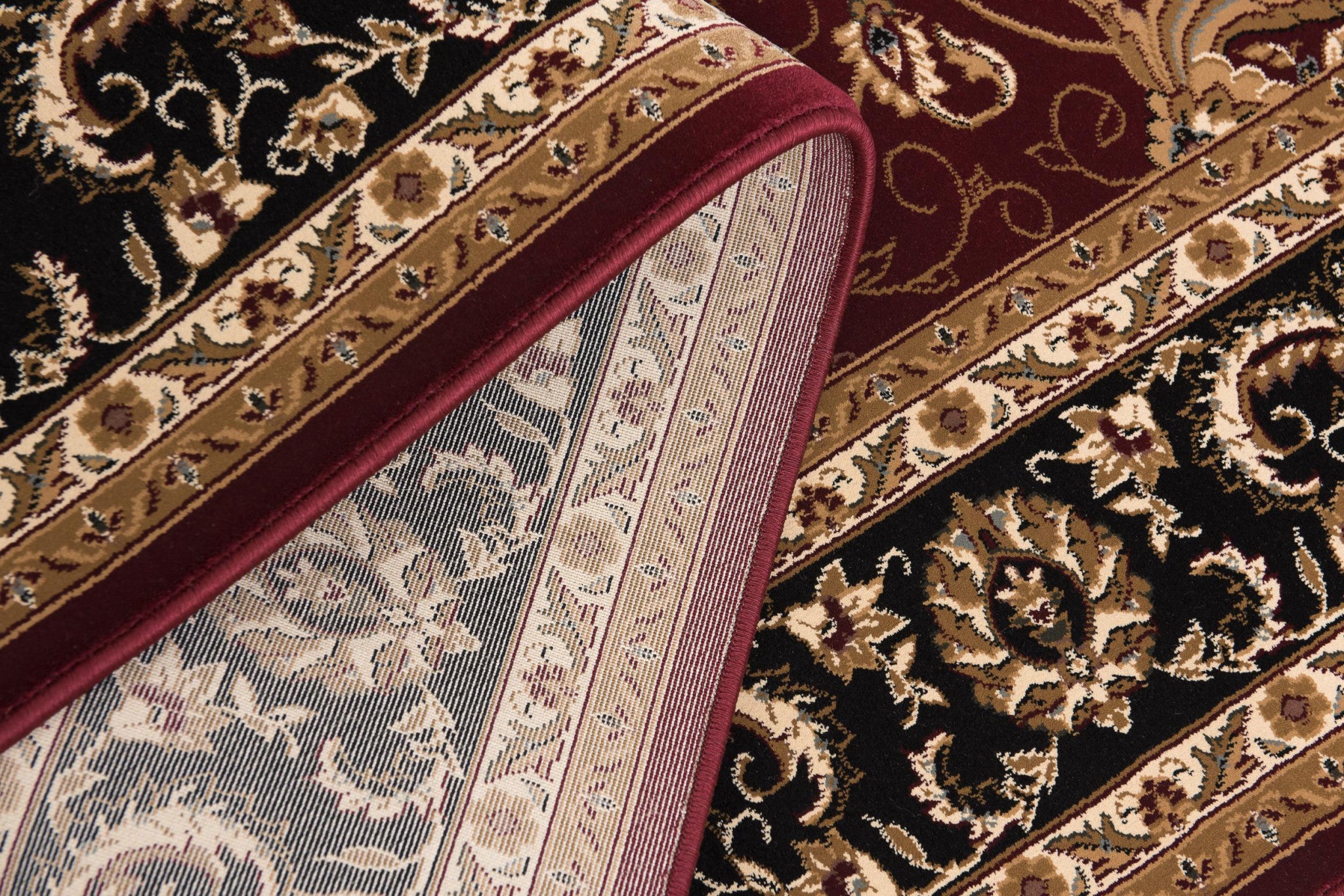 Stylish Red and Black Oriental Runner Rug for Warm and Inviting Home Decor