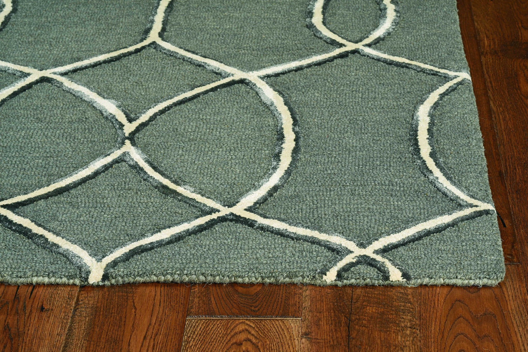 Exquisite Gray and Ivory Wool Moroccan Hand-Tufted Area Rug for Adding Warmth and Style to Your Living Space