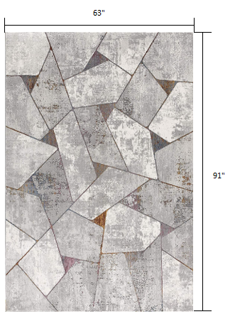 Stylish Grey Geometric Rectangle Area Rug to Warm Up Any Room