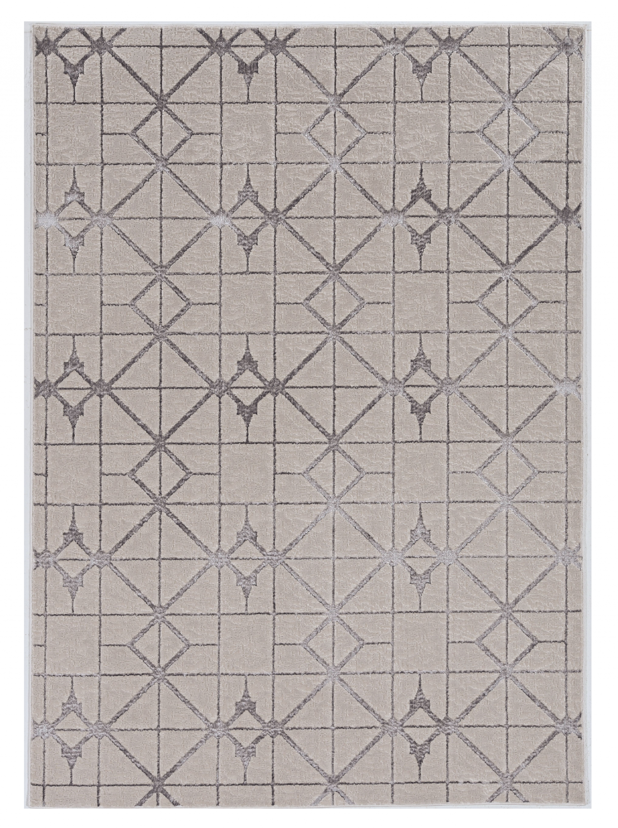 Stylish Gray and Ivory Geometric Area Rug for Cozy Home Comfort